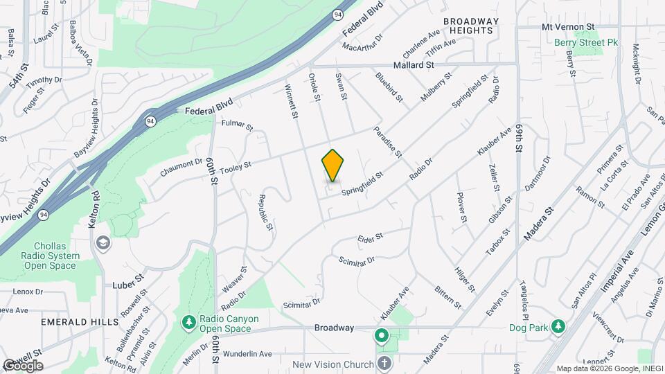 6342 Springfield St Map and Location Details