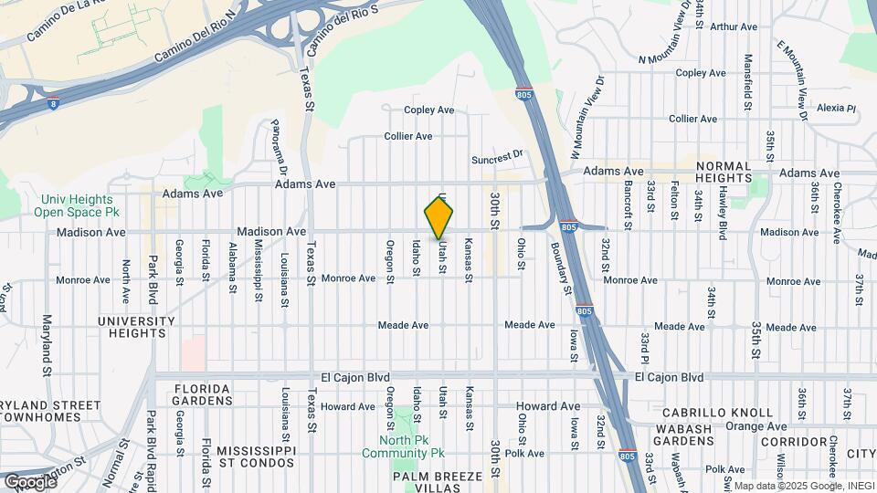 4564 Utah St Map and Location Details
