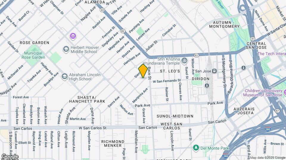 1197 Yosemite Ave Map and Location Details