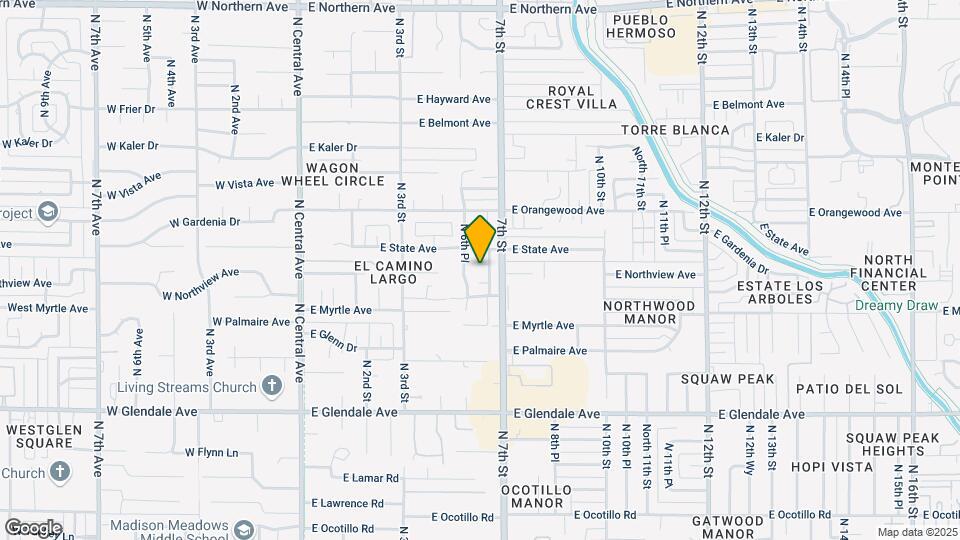 623 E Jeffrey Ave Map and Location Details