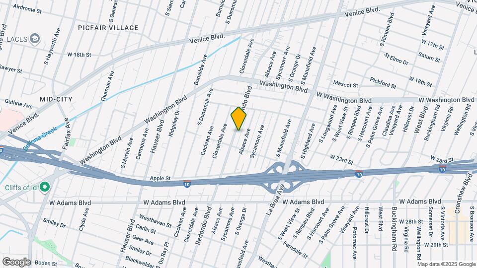 2218 S Redondo Blvd, Unit B Map and Location Details