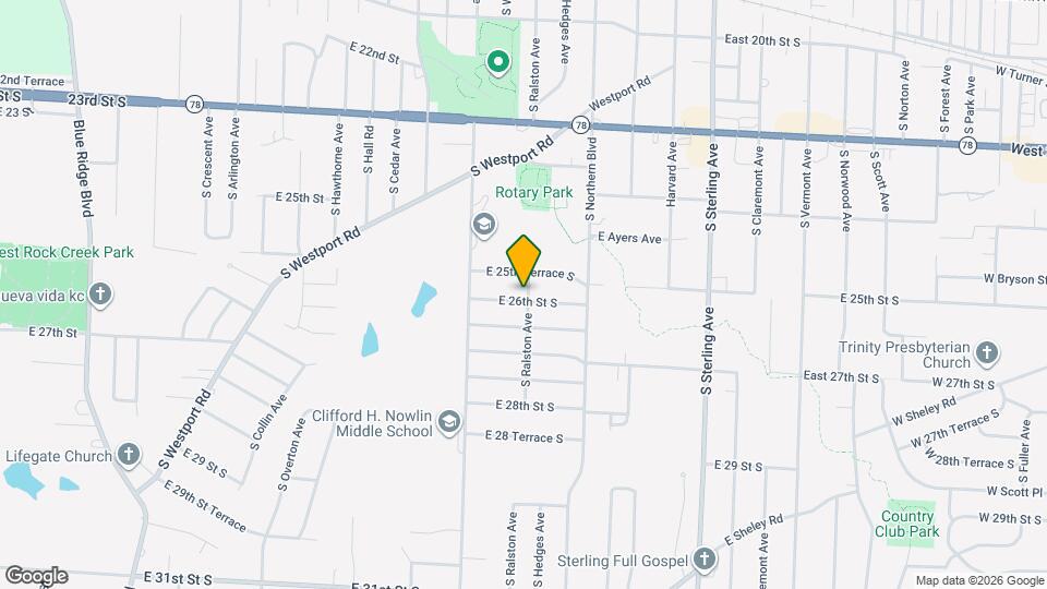 10516 E 26th St S Map and Location Details