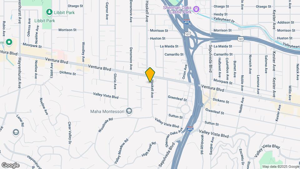 4557 Haskell Ave Map and Location Details