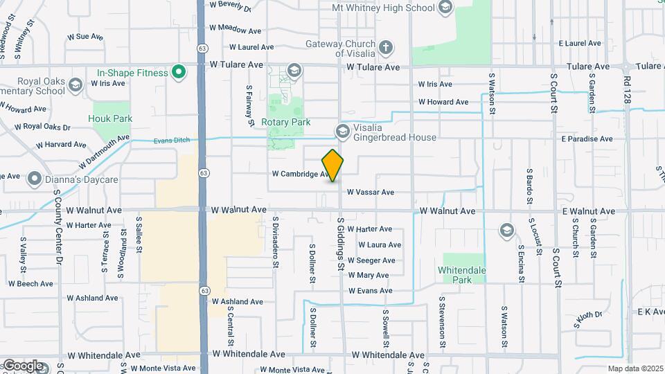 1320 W Vassar Ave Map and Location Details