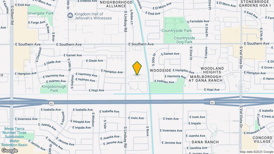 1425 S Lindsay Rd Map and Location Details