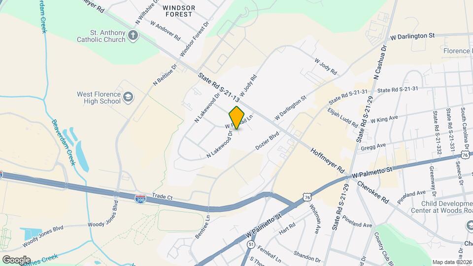 2220 Woodridge Ln Map and Location Details