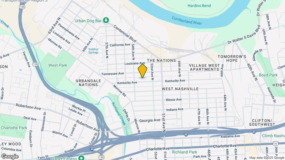 5220 Kentucky Ave, Unit 1 Map and Location Details