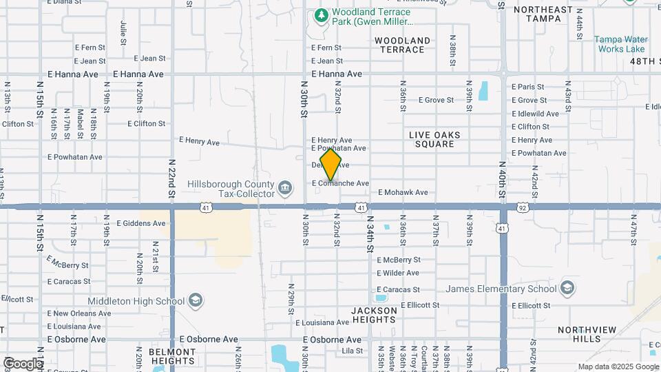 3019 E Comanche Ave Mapa y Detalles de la Ubicación