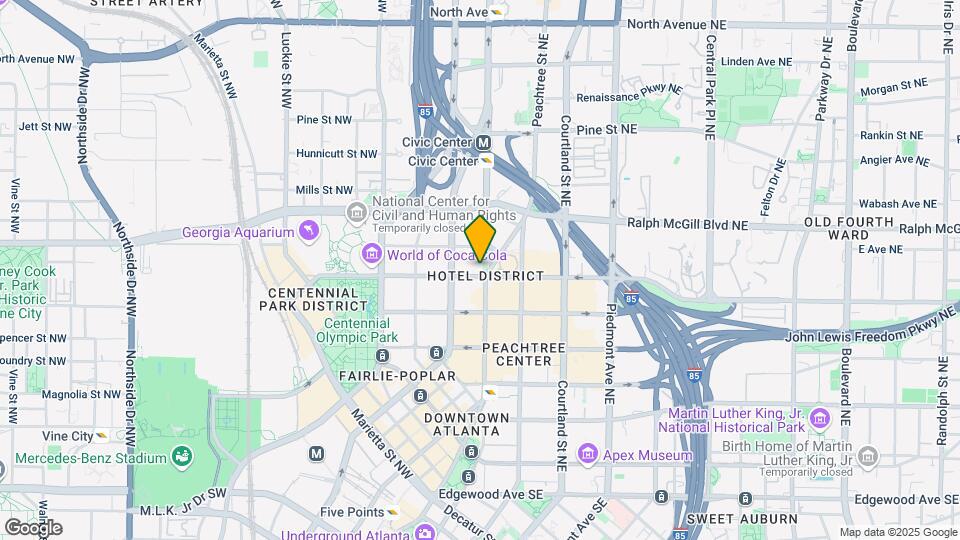 Peachtree Towers Condominiums Mapa y Detalles de la Ubicación