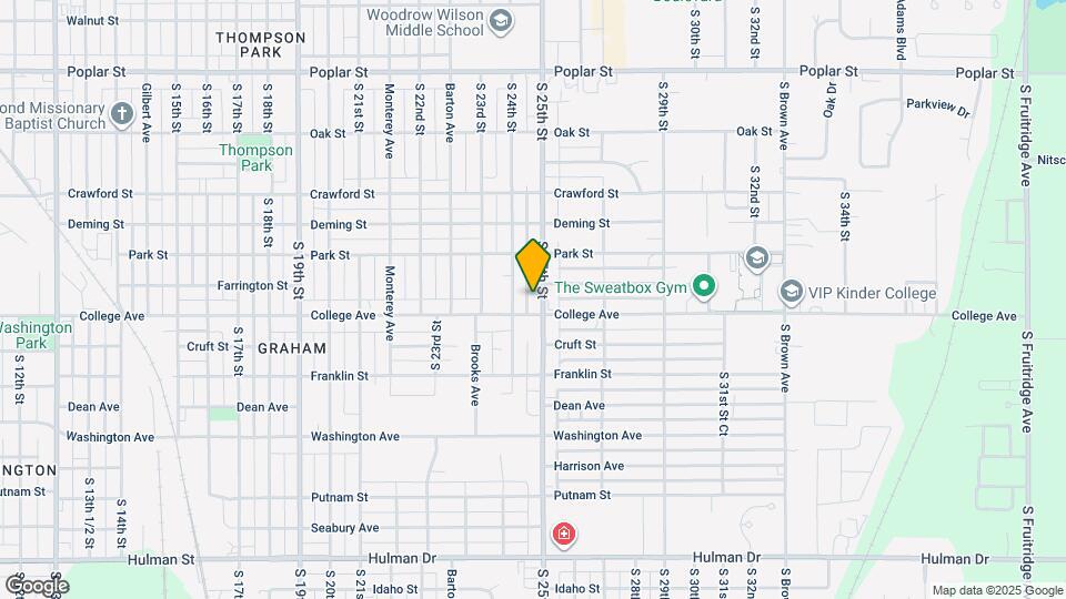 1017 S 25th St Map and Location Details