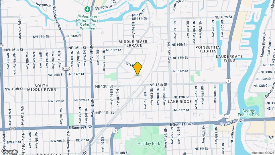 1336-1342 Holly Heights Dr Map and Location Details