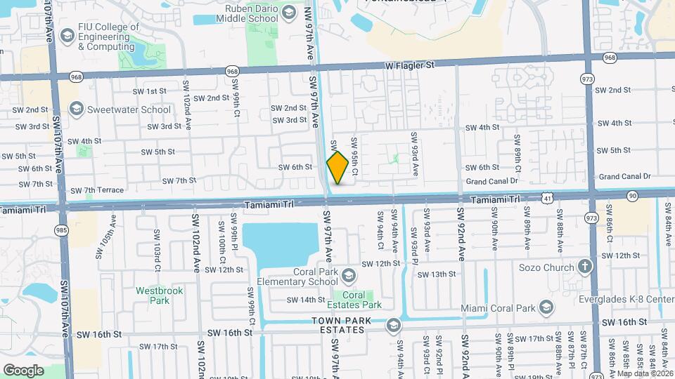 9630 SW Grand Canal Dr Map and Location Details