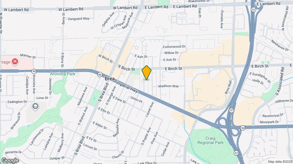 242 S Redwood Ave Map and Location Details