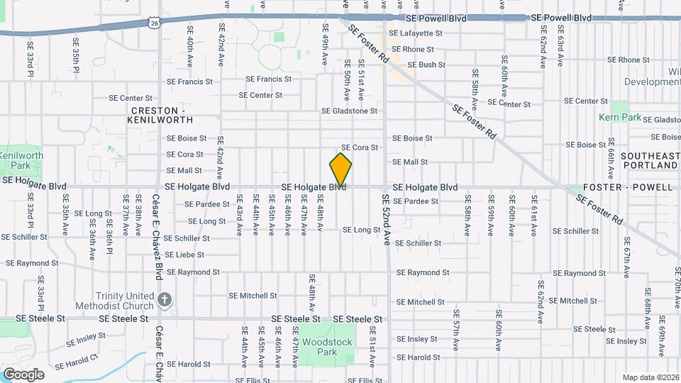4906 SE Holgate Blvd Map and Location Details