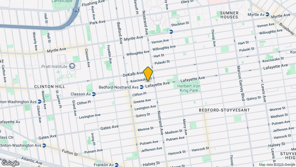 555 Lafayette Ave Map and Location Details