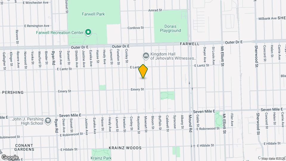 19361 Moenart St Map and Location Details