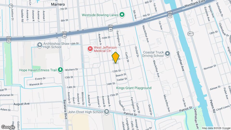 1221 Gaudet Dr Mapa y Detalles de la Ubicación