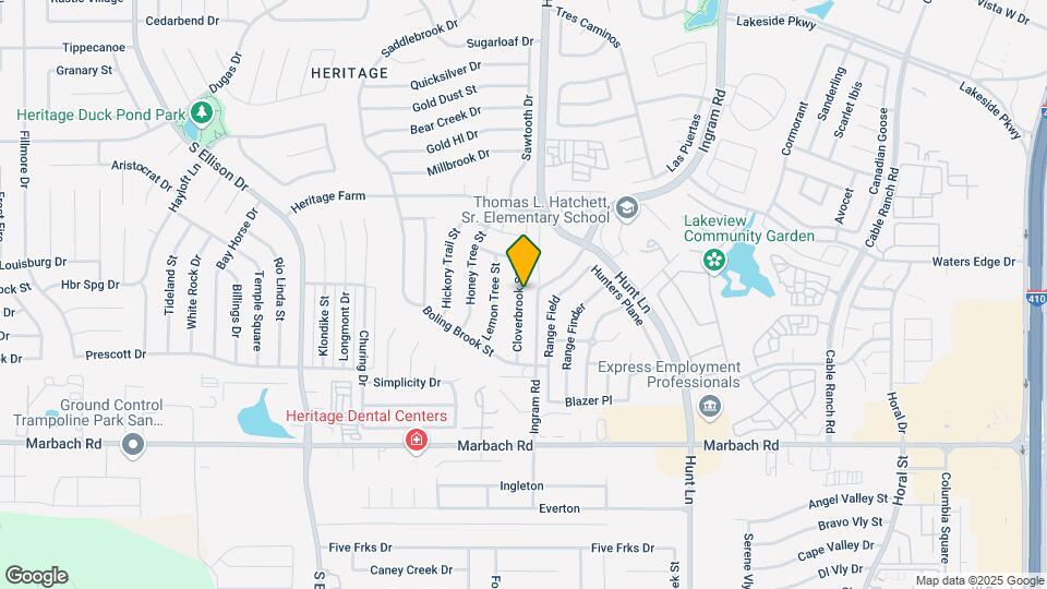 1034 Cloverbrook St Map and Location Details