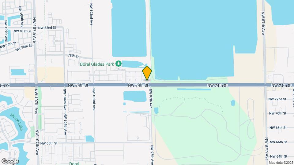 9710 NW 74th Terrace Map and Location Details
