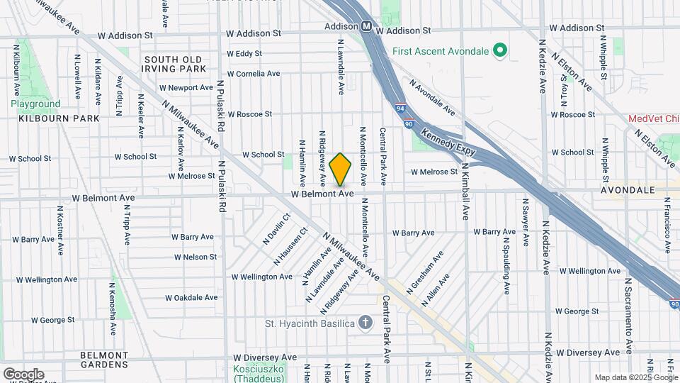 3702 W Belmont Ave Mapa y Detalles de la Ubicación