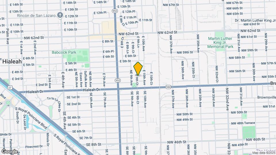 950 E 2nd St Map and Location Details