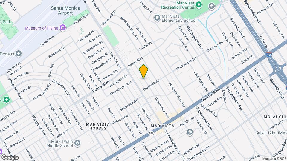 3579 Ocean View Ave Map and Location Details