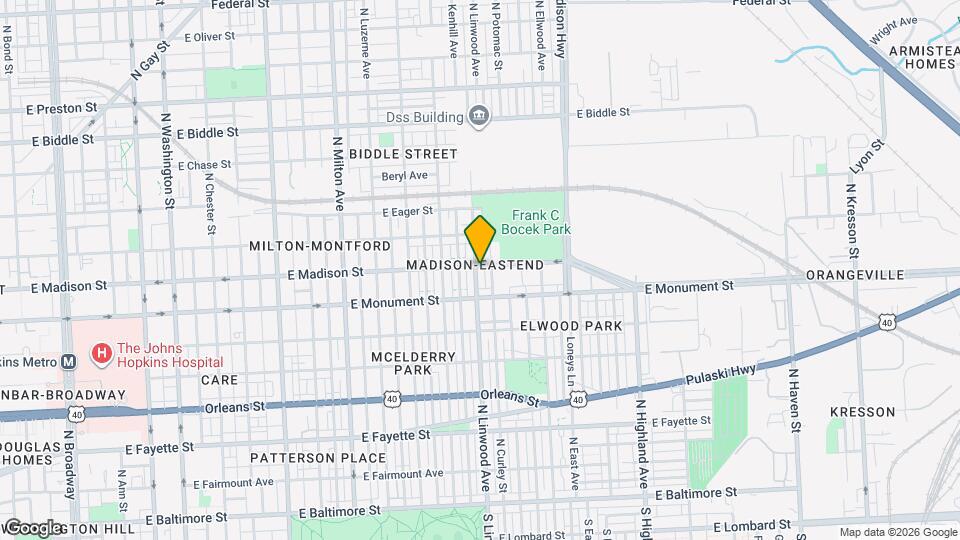 733 N Linwood Ave Mapa y Detalles de la Ubicación