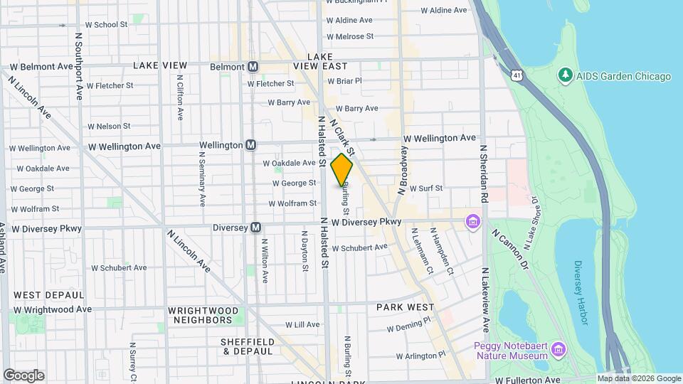 2844 N Burling St, Unit 303 Map and Location Details