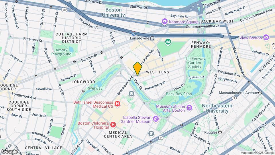 1420 Boylston St Map and Location Details