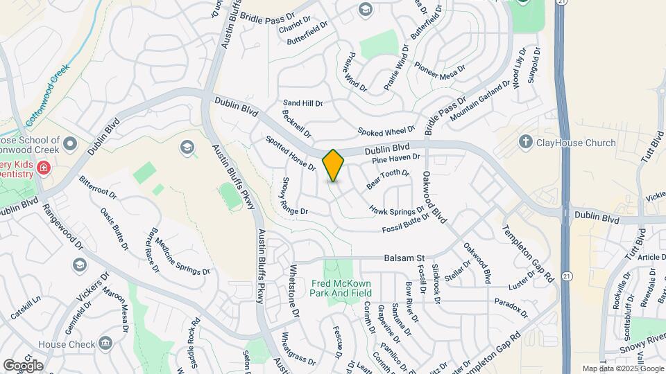 6824 Lost Springs Dr Map and Location Details