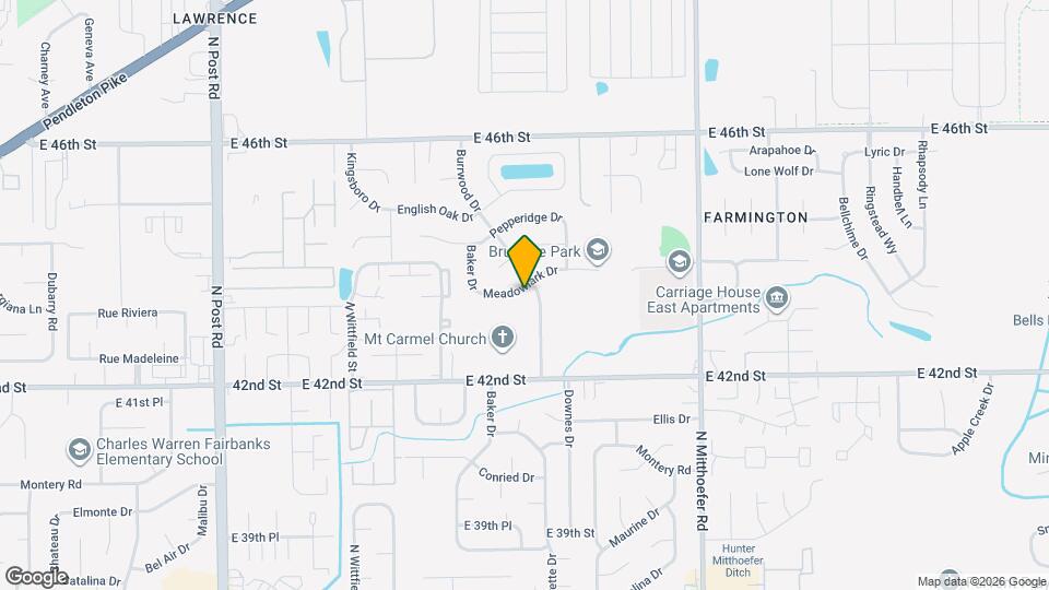9621 Meadowlark Dr Map and Location Details