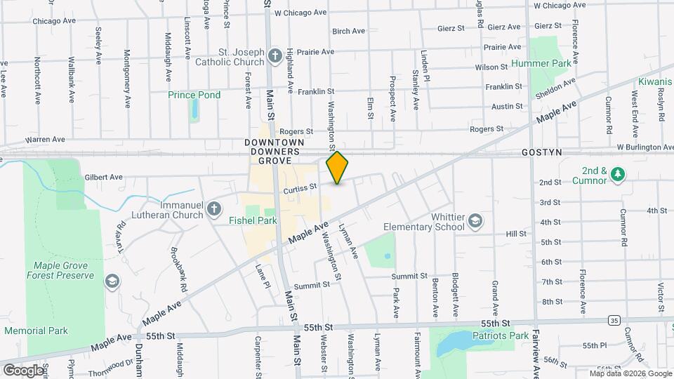 907 Curtiss St Map and Location Details