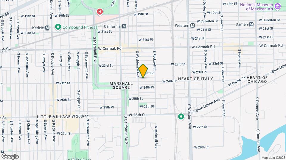 2642 W 24th St Map and Location Details