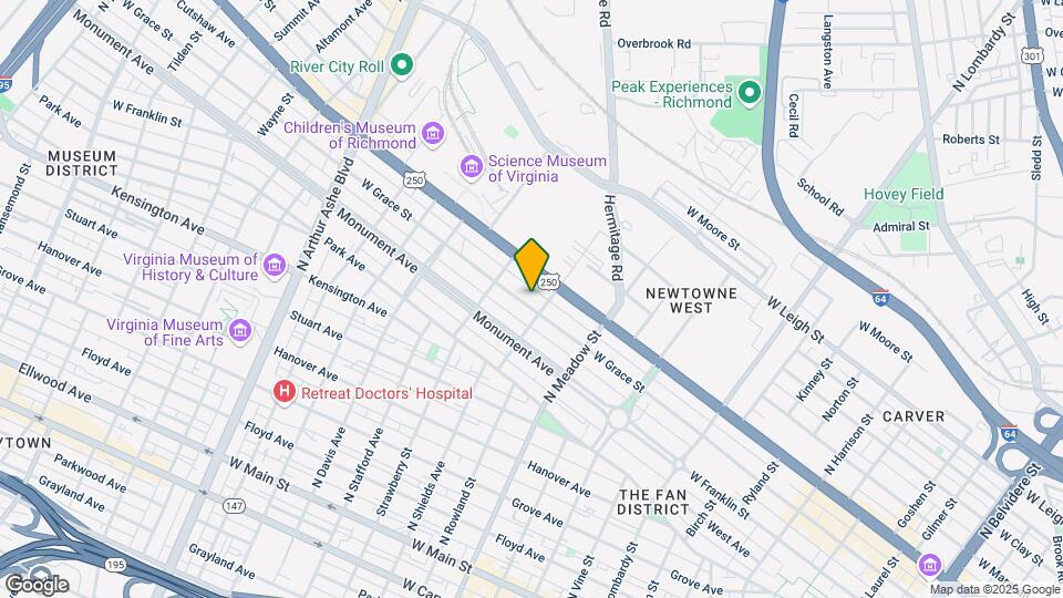 2208 W Grace St Map and Location Details