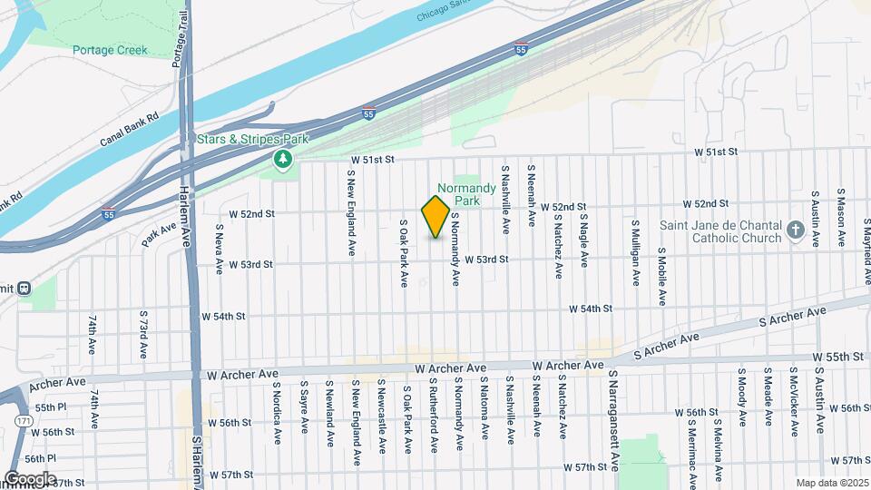 5239 S Rutherford Ave Map and Location Details