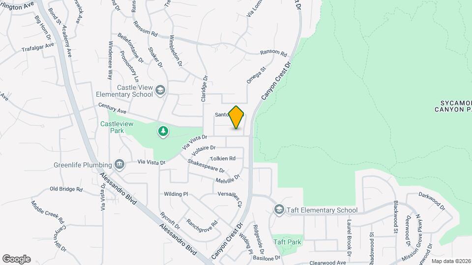 1163 Via Vista Dr Map and Location Details