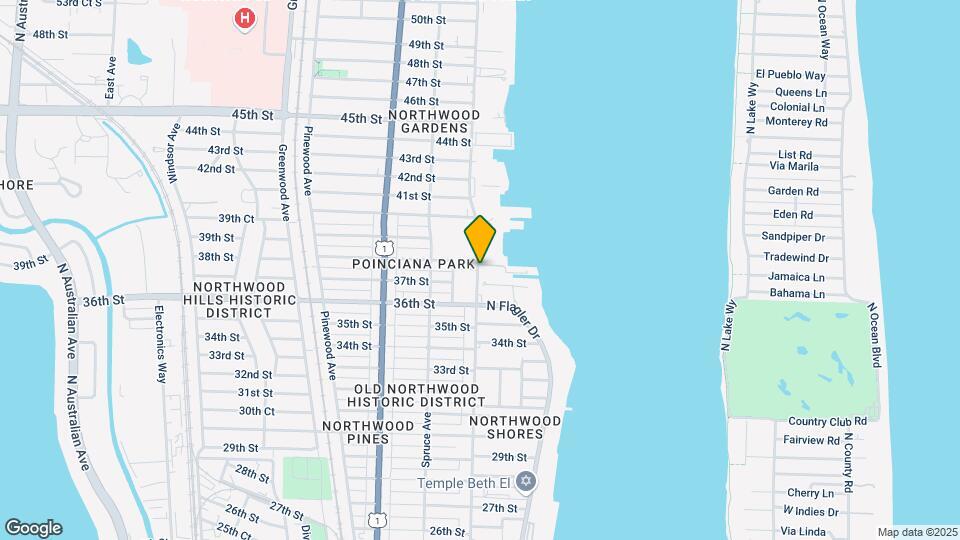 3940 N Flagler Dr Map and Location Details