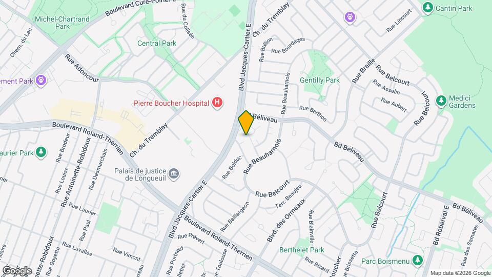 2640 De Beauséjour Rue Map and Location Details