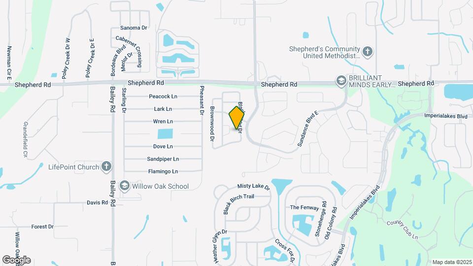2505 Brownwood Dr Map and Location Details