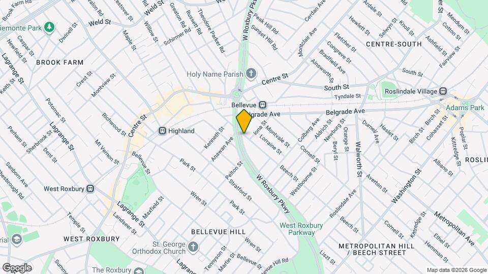 632 W Roxbury Pky, Unit 1 Mapa y Detalles de la Ubicación