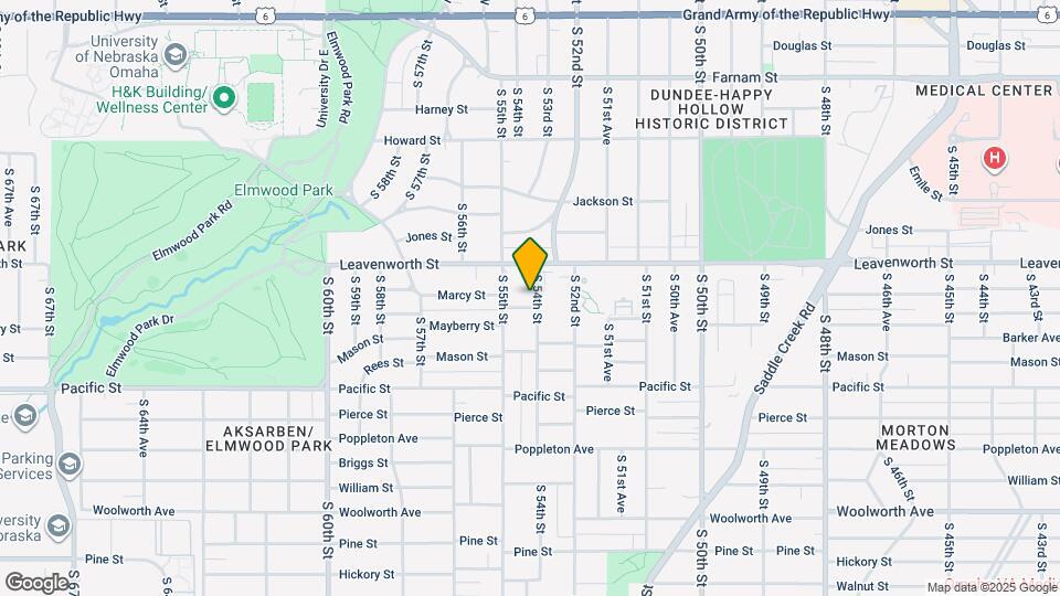 830 S 54th St Map and Location Details