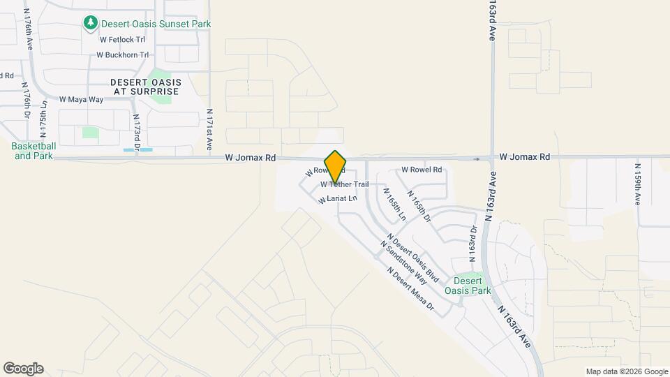 16741 W Tether Trail Map and Location Details