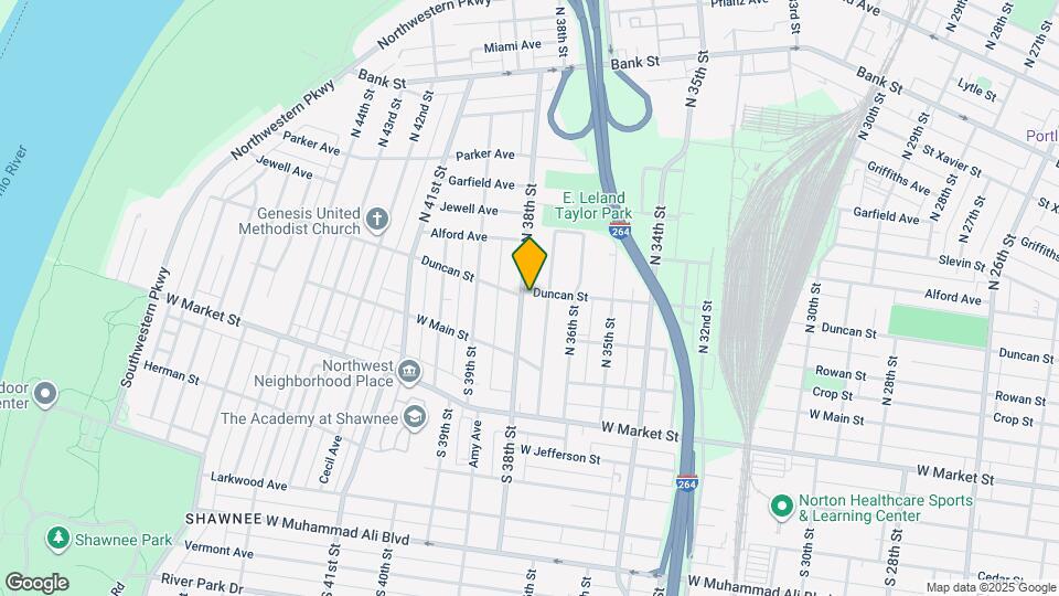 129 N 38th St Mapa y Detalles de la Ubicación