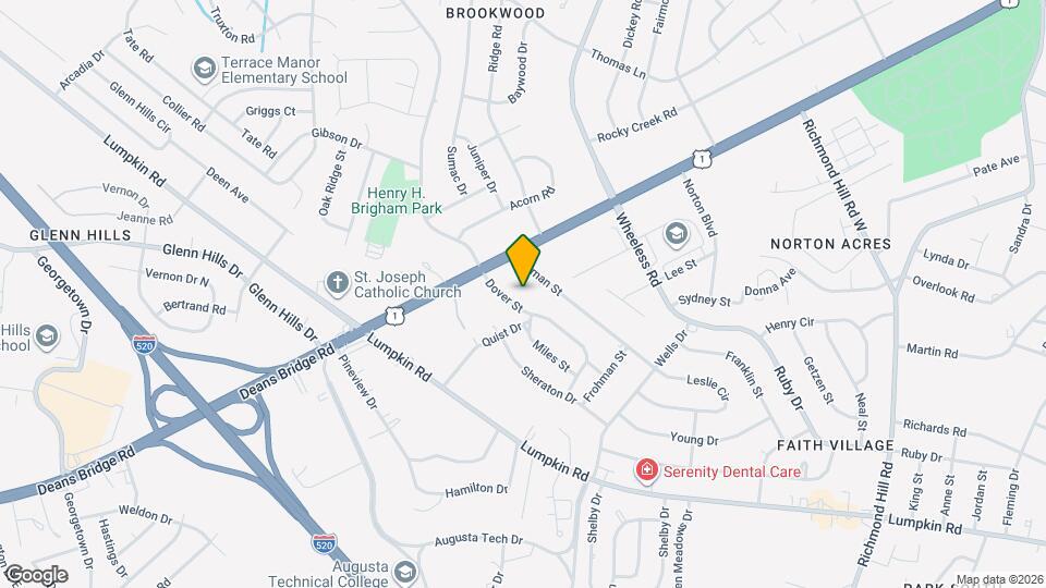 2573 Dover St Map and Location Details