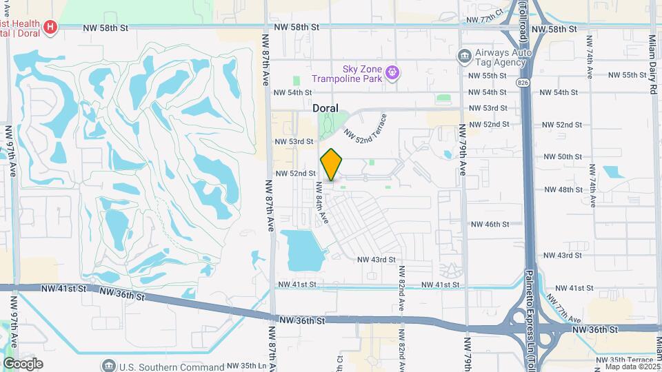 8351 NW 51st Terrace Map and Location Details