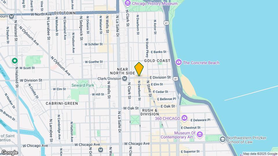 1201 N Dearborn St, Unit 12 Map and Location Details