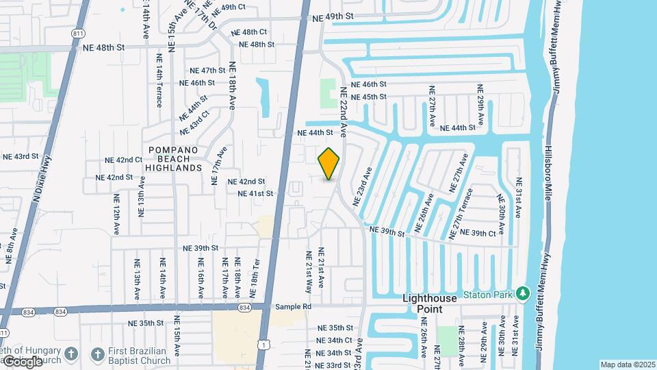 4120 NE 21st Way Map and Location Details