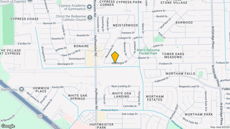 13527 Montaigne Dr Map and Location Details