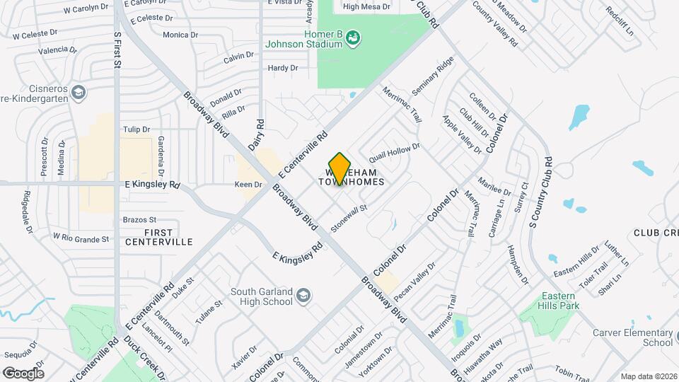 1110 Woburn Dr Map and Location Details