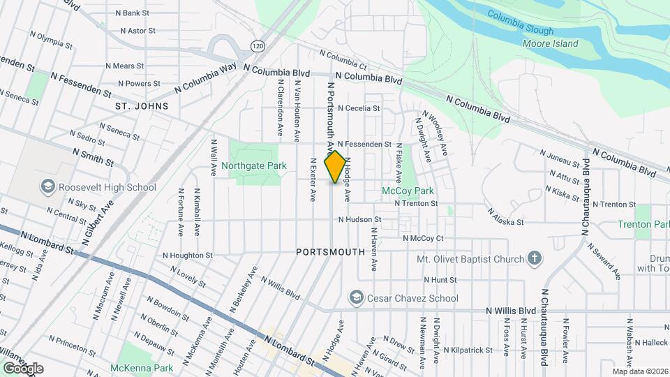 9136 N Portsmouth Ave Map and Location Details